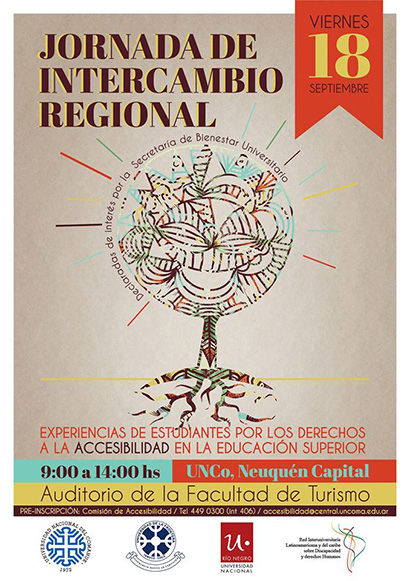 “JORNADA DE INTERCAMBIO REGIONAL: EXPERIENCIAS DE ESTUDIANTES POR LOS DERECHOS A LA ACCESIBILIDAD EN LA EDUCACIÓN SUPERIOR”